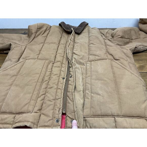 Walls Outdoors Men's 2XL Quilted Work Jacket Zipper Front Distressed - Picture 10 of 16